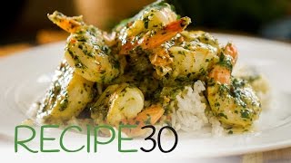 Garlic Prawns in a cream chili parsley and white wine sauce [upl. by Hendon]