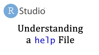 RStudio Everything about Help Files [upl. by Novikoff830]