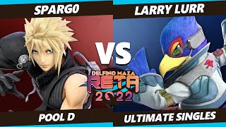 RETA 2022  Larry Lurr Falco Vs Spargo Cloud SSBU Ultimate Tournament [upl. by Enilada]