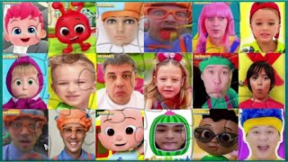 Face Dance Animation Blippi  Ryan’s World  Cocomelon  D Billions  KulikiTaka ti MK Ball [upl. by Tipton]