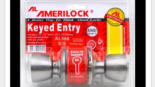 Amerilock DIY Door Knob Installation Paano magkabit ng door knob sa pintuan [upl. by Sudbury]