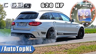 620HP AMG C63 S Estate 310kmh AUTOBAHN POV amp DRIFTS by AutoTopNL [upl. by Inglis37]