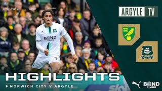 Norwich City v Plymouth Argyle highlights [upl. by Airehs]