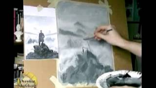 Caspar David Friedrich  draw like the old masters part 1 of 8 [upl. by Sullecram]