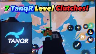 7 INSANE TanqR Level Clutches Roblox Bedwars [upl. by Arakawa187]