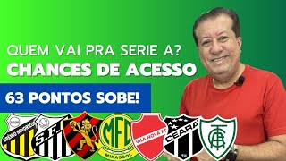 PROBABILIDADES DE ACESSO APÓS A 29a RODADA MATEMÁTICOS DEFINEM 63 PONTOS PRA SUBIR PRA SÉRIE A [upl. by Penelope94]