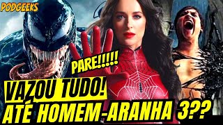 REFÃŠNCIA DE HOMEMARANHA 3 DO TOBEY VAZOU ROTEIRO DE VENOM 3 E MADAME TEIA O QUE ACONTECE [upl. by Jangro333]