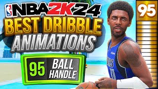 NBA 2K24 Best Dribble Moves for Builds with 95 Ball Handle UPDATE [upl. by Ayota]