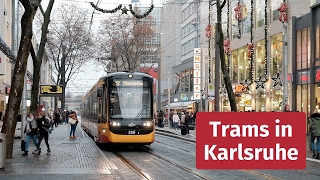 Tram and Light Rail in Karlsruhe Germany [upl. by Hilaire]