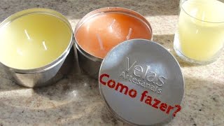 Como fazer  Velas aromáticas [upl. by Suirtimid]