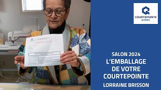 Lorraine Brisson  Lemballage de votre courtepointe [upl. by Edsel]