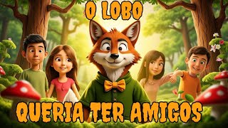 O Lobo queria ter amigos  História Infantil contada em português [upl. by Yssirhc518]