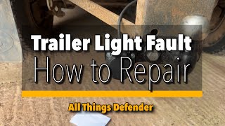 Trailer Light Fault how to repair [upl. by Halley298]