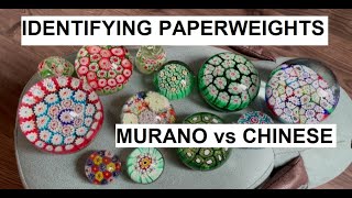 How to ID Paperweights 2 Murano vs Chinese Millefiori [upl. by Annaul]