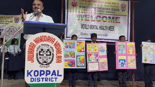 Breaking the Silence Mental Health Awareness for World Mental Health Week in jnv koppal [upl. by Nodnelg]