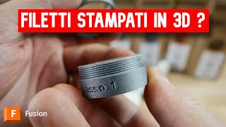 Filetti stampati in 3D  Ecco come modellarli con Fusion 360 [upl. by Westlund]