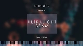 How to Play Kanye West  Ultralight Beam  Theory Notes Piano Tutorial [upl. by Asenad]