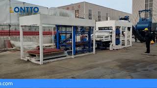 LONTTO QT1015 Automatic type Paver brick making machine line [upl. by Errised]