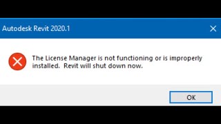 How to fix the license manager is not functioning on Revit 2020 [upl. by Ayot]