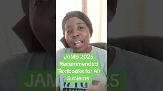 JAMB Recommended Textbooks 2025 jamb2025 jamb dtwtutorials [upl. by Haida]