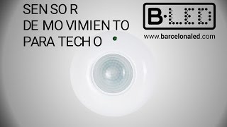 Detector de movimiento para techos 360º [upl. by Sherris]