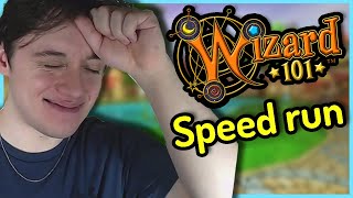 Wizard101 Speed Run Dumpster Fire [upl. by Nauqram828]