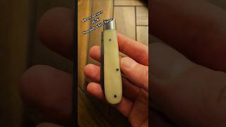 Otter Messer 167K smooth white bone solingen blade trending cutlery edc [upl. by Aihsenod]