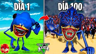 SOBREVIVÍ 100 DÍAS como ZOMBIE SHIN SONIC TAPES en GTA 5  Shin Sonic mod [upl. by Lore965]