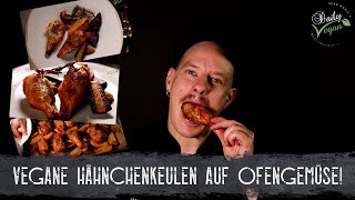 Knusprige vegane Hähnchenkeulen aus dem Ofen [upl. by Tara534]