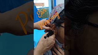 Ear piercing🫣 shorts shortsfeed shortvideo [upl. by Hakan]