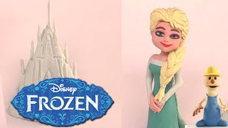 Elsa and the Ice Palace  Frozen  PLAY DOH  PLAY with CLAY [upl. by Tija]