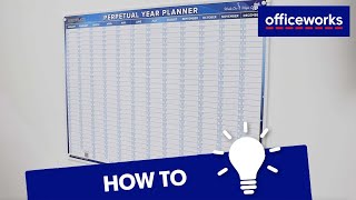 How to Hang Your Collins Writeraze Perpetual Year Wall Planner [upl. by Torbart]