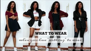 50 OUTFIT IDEAS FOR WHEN YOU HAVE “NOTHING” TO WEAR [upl. by Werdnaed]