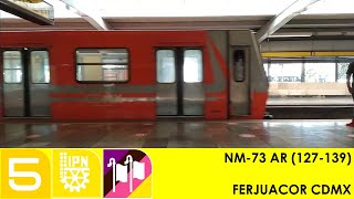 Metro CDMX  Línea 5  De Politécnico a Pantitlán  NM73 AR [upl. by Lundgren27]