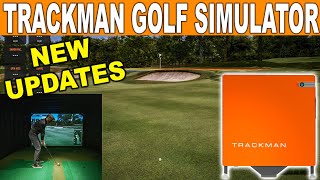 TRACKMAN Golf Simulator  New Virtual Golf Updates amp Review Trackman 4 [upl. by Nabois]