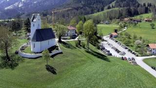 Das Inntal aus der Luft Brannenburg StMargarethen April 2017 [upl. by Siberson20]