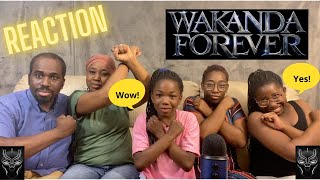 Family React To WAKANDA FOREVER OFFICIAL TEASER TRAILER [upl. by Furey269]