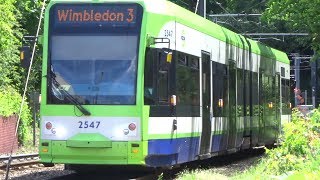 London Tramlink Trams at Sandilands and points failure [upl. by Newol]