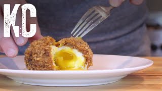 HOW TO MAKE SCOTCH EGGS  With Runny Yolk [upl. by Aimehs]