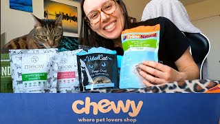 Healthy cat treats on Chewy live taste test [upl. by Nawyt]