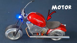 Making an Amazing Mini Motorcycle with DC Motor and Soda Cans [upl. by Areehs]