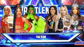 Liv Morgan Raquel Rodriguez Nia Jax vs Bianca Belair Jade Cargill Naomi  Tag Team Match [upl. by Cleland]