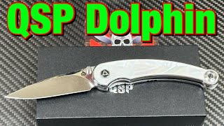 QSP Dolphin liner lock folding knife [upl. by Tnomal146]