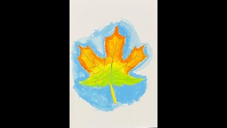 How to draw a fall leaf [upl. by Ayhtak629]