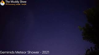 Geminids Meteor Shower 2021 Timelapse  Geminids Meteor Shower Live [upl. by Nairbo]