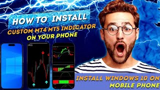 How to install custom indicator on MT5  MT4 Android and iPhone  Install robot on mobile phones [upl. by Emya]