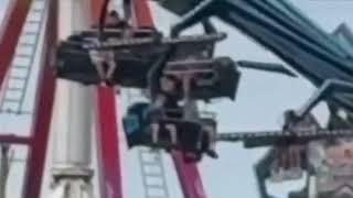 Skegness Ride Malfunctions Leaves ThrillSeekers Stranded MidAir [upl. by Yauqram530]