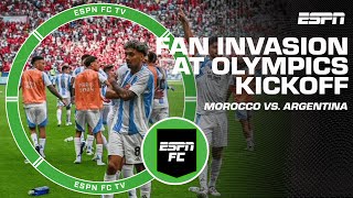 A complete mess  Julien Laurens on fan invasion in Olympics kickoff  ESPN FC [upl. by Dollar977]