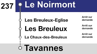 annonces CJ » 237 Le Noirmont — Tavannes 2023  SLBahnen [upl. by Llig758]