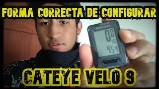 Cómo configurar CUENTAKILÓMETROS CATEYE VELO 9 para cualquier BICICLETA CATEYE vs STRAVA Sirve [upl. by Rici392]